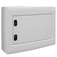 Щит навісний 12мод білий 330x262x95 непрозора дверцята