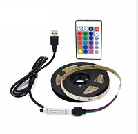Светодиодная RGB Led лента 5 м 5050 с пультом управления Многоцветная лента USB