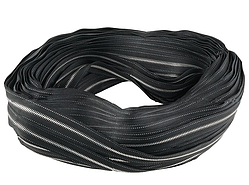 Блискавка № 5 сумкова колір чорний/нікель, металева метражна від 1 м (04M-5)