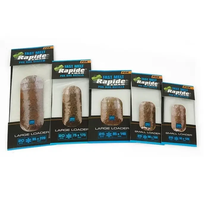 ПВА ПАКЕТИ ХОЛОДНА ВОДА FOX EDGES FAST MELT RAPIDE LOAD PVA BAGS REFILLS 55X120MM, фото 1