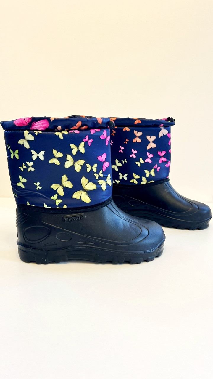 Дитячі сині зимові чоботи пінка ЕВА розмір 32 33, фото 1