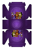 Коробочка "ФНАФ / 5 ночей з Фредді" порційна для тортика/подарунків 13х15х8,5