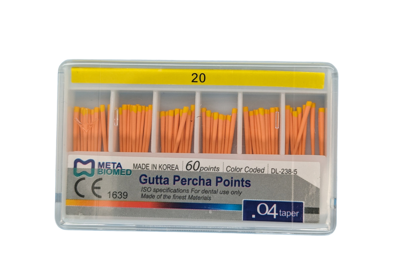 Стоматологічні Гутаперчеві штифти 20/04