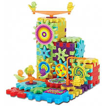 Дитячий розвивальний 3D конструктор шестерні Funny Bricks, Конструктор Funny Bricks 81 деталей, фото 4