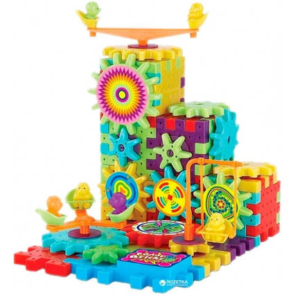Дитячий розвивальний 3D конструктор шестерні Funny Bricks, Конструктор Funny Bricks 81 деталей, фото 1