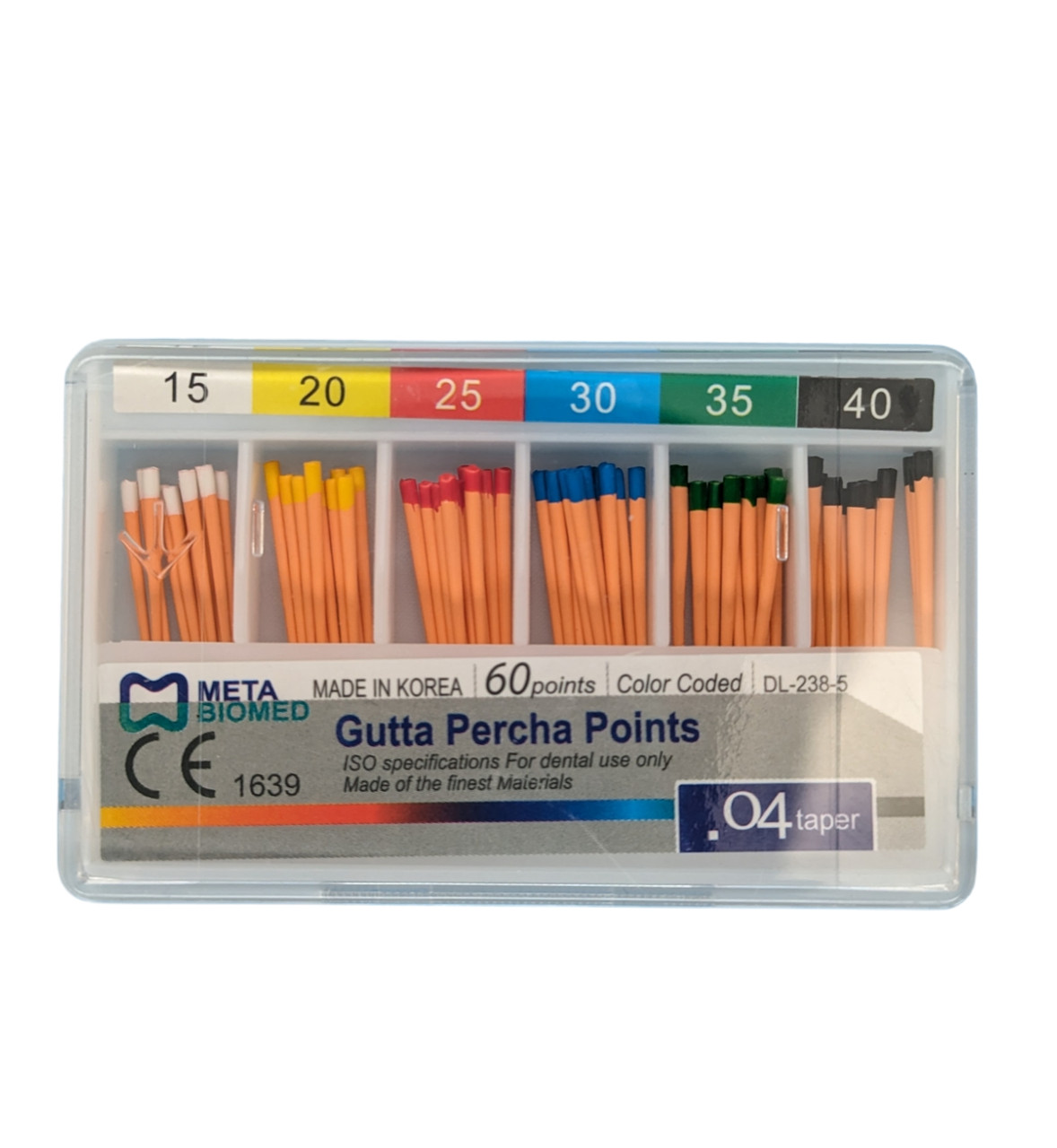 Стоматологічні Гутаперчеві штифти АСОРТІ 15-40