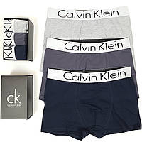 Мужские трусы боксеры 3шт Calvin Klein. Лучшее мужское нижнее белье Кельвин Кляйн. Набор трусов в коробке