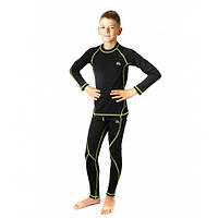 Термобелье подростковое Radical Kris с балаклавой черный (Kris-lime)