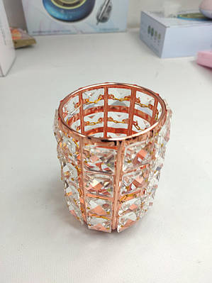 Підставка склянка з камінням органайзер для манікюрних пензликів, органайзер, холдер, перукар, барбер)