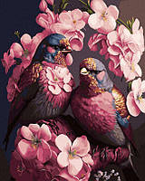 Картина по номерам Романтические птицы (ANG376) 40 х 50 см (Без коробки)