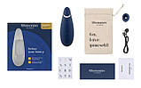Вакуумний кліторальний стимулятор Womanizer Premium 2 - Blueberry, функції Autopilot та Smart Silence - SO8752, фото 6