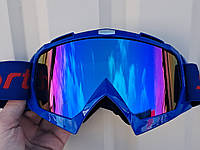 Лыжные очки маска MJ-16 синие