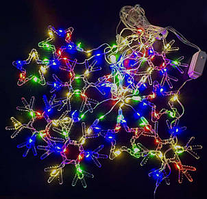 Гирлянда електрична Сніжинка+Зірка  5+5лапм 261-3/6261-4, фото 2