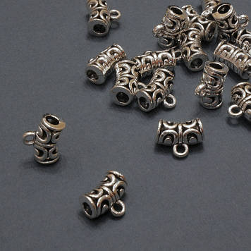 Фурнітура Бейл тримач d-6х12мм, d отвору-3,2мм фасування 20гр. + - 18шт.(+ -)