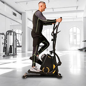 Гібридний орбітрек/степер Besport BS-1104 TopHill чорно-жовтий