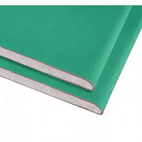 Гіпсокартон стіновий вологостійкий Knauf 12,5х1200х3000 мм (На даний тип товару доставка Новою поштою не здійснюється)