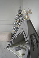 Игровой детский вигвам палатка. Серый цвет.Детская игровая палатка.Детская палатка.Детская палатка.