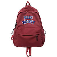 Школьный женский рюкзак для девочки портфель для студента красный