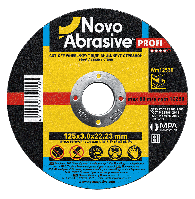 Круг отрезной по металлу NOVOABRASIVE Profi 125 x 3.0 x 22.23