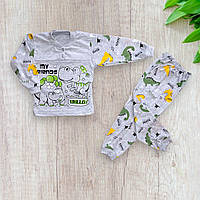 Дитяча Піжама на хлопчика Діно 2 роки 92 см 000990