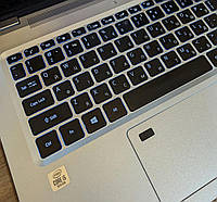 Наклейки на клавіатуру білі літери, вирізані по контуру