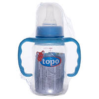 Бутылочка для кормления TOPO BUONO GT160R с силиконовой соской и ручками, 120 мл