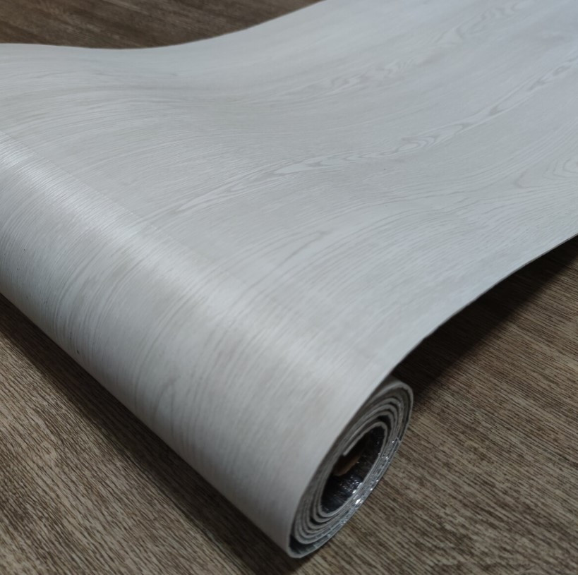 Шпалери під дерево вінілові самоклеючі в рулоні молочні 3мх60смх2мм SW-00001181