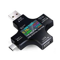 USB тестер ємності акумуляторів Atorch J-7C Type-C MicroUSB N