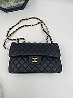 Женская сумочка Chanel Black ,Шанель через плечо из мягкой экокожи.