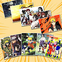 Набір плакатів (10шт) А4 Аніме Naruto 000