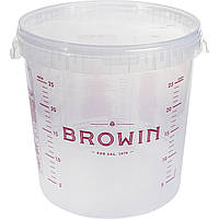 Ємність для бродіння 30 л із кришкою прозора Browin
