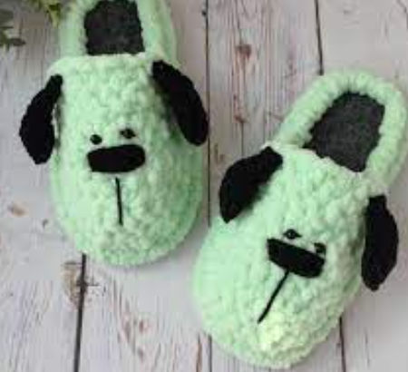 дитячі тапки з пуфі