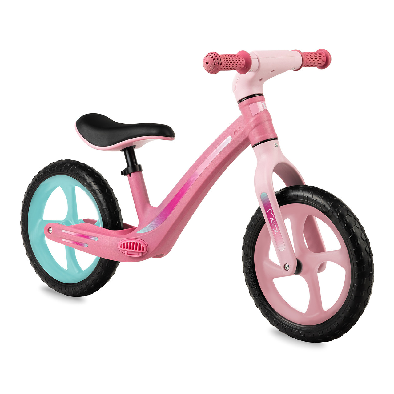Біговел дитячий двоколісний велосипед без педалей для малюків MoMi MIZO Pink, Біговий велосипед
