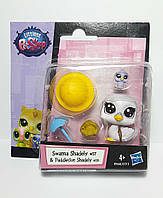 Littlest Pet Shop LPS ЛПС Пет Шоп ексклюзивна фігурка кішечка з кошеням Cat Sunny Cougar Cubby