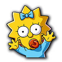 Наклейка ""Maggie Simpson" (21х22см)