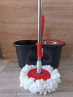 Швабра з відром з турборежимом Easy Mop Турбо швабра з віджимом Швабра прибирання Швабри для миття підлоги kik