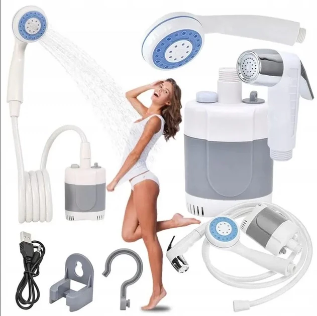 Переносний туристичний похідний душ з насосом Gotel Q16H OUTDOOR SHOWER 20л Jw