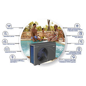 Інверторний тепловий насос для басейна Altek Pool 7 220V, фото 4