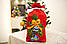 Новорічний Різдвяний подарунковий мішечок/вишивка - новорічні кулі, червона ПП"Світлана-К", фото 3