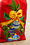 Новорічний Різдвяний подарунковий мішечок/вишивка - новорічні кулі, червона ПП"Світлана-К", фото 7