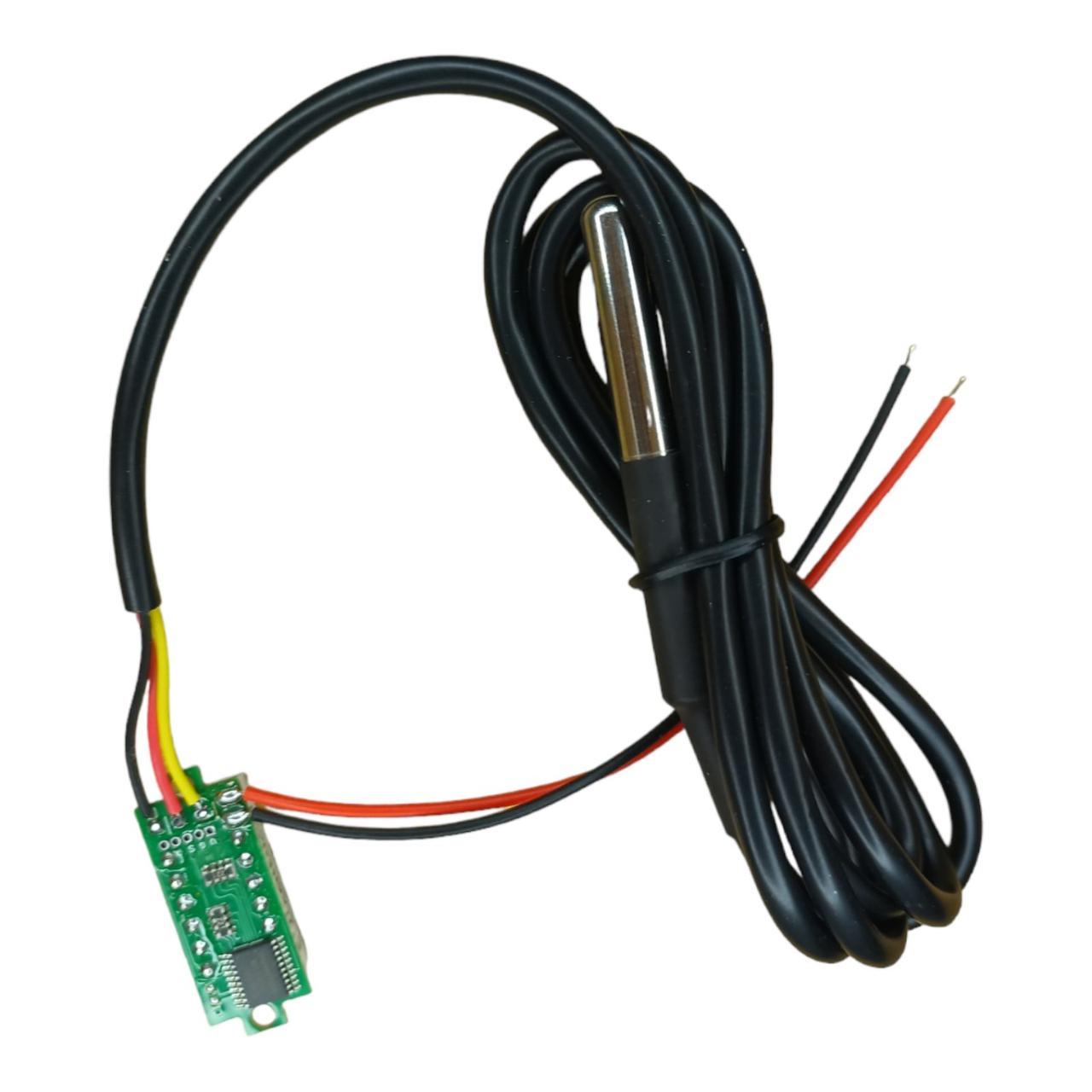 Термометр цифровий із датчиком DS18B20 -55 °C ~125 °C червоний 4-28В, фото 1