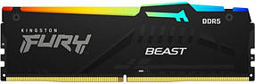 Модуль пам'яті Kingston Fury Beast RGB DDR5 32GB/4800 (KF548C38BBA-32) (D)