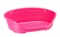 Лежак пластиковый для собак и котов Ferplast Siesta Deluxe 6 70.5х52х23.5 см розовый 70206916