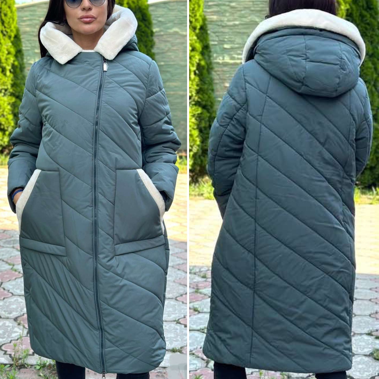 Зимове жіноче пальто р.58,60 фірмовий Пуховик Caroles  Верблюжа Вовна