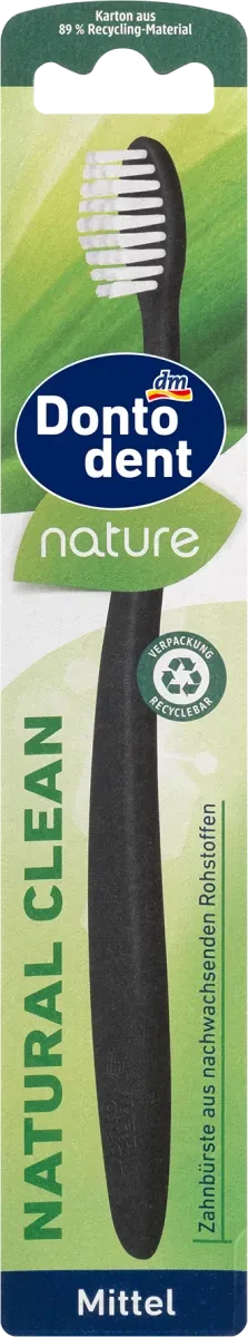 Натуральна зубна щітка Dontodent Natural Clean, Mittel, 1 шт