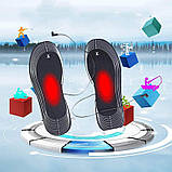 Устілки для взуття з підігрівом Універсальні теплі від USB (розмір 35-45), фото 2