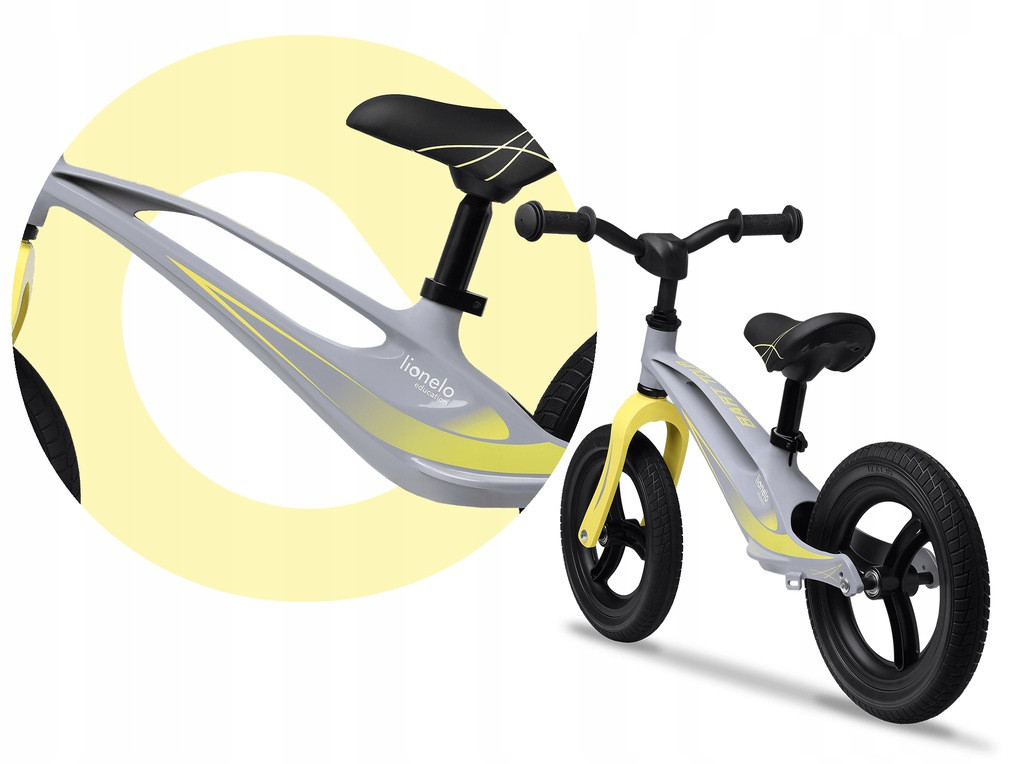 Детский транспорт велобег велосипед без педалей Lionelo Bart Tour Grey, Беговел двухколесный от 2 лет - фото 6 - id-p2025452570