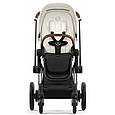 Коляска Cybex e-Priam 2 в 1 Off White шасі Chrome Brown, фото 7