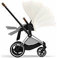 Коляска Cybex e-Priam 2 в 1 Off White шасі Chrome Brown, фото 8