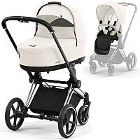 Cybex Priam 4.0 коляска 2 в 1 Off White шасі Chrome Black 2023 р.